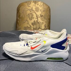 Nike air max White Sneakers with Red and Blue Accents